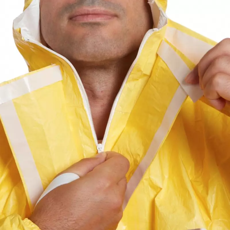 Combinaison jetable à capuche Dupont Tychem 2000 C CHA5 jaune taille S