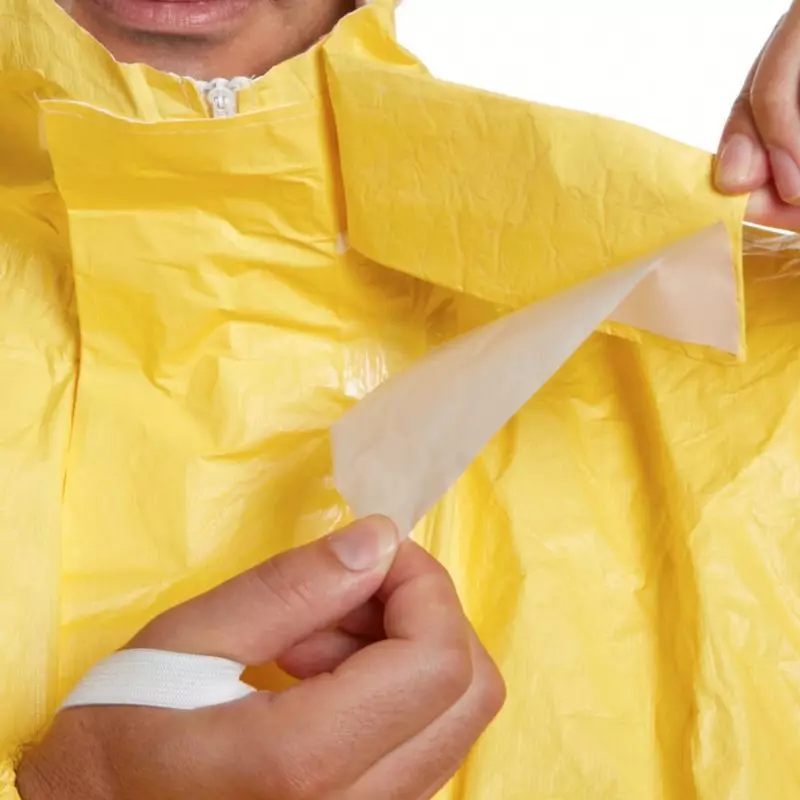 Combinaison jetable à capuche Dupont Tychem 2000 C CHA5 jaune taille S