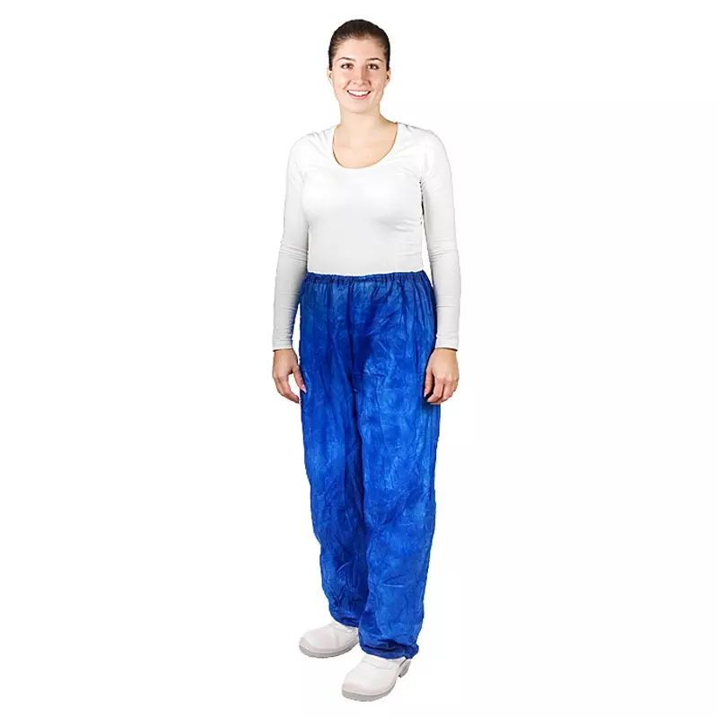 Culotte jetable en polypropylène non tissé bleu taille L