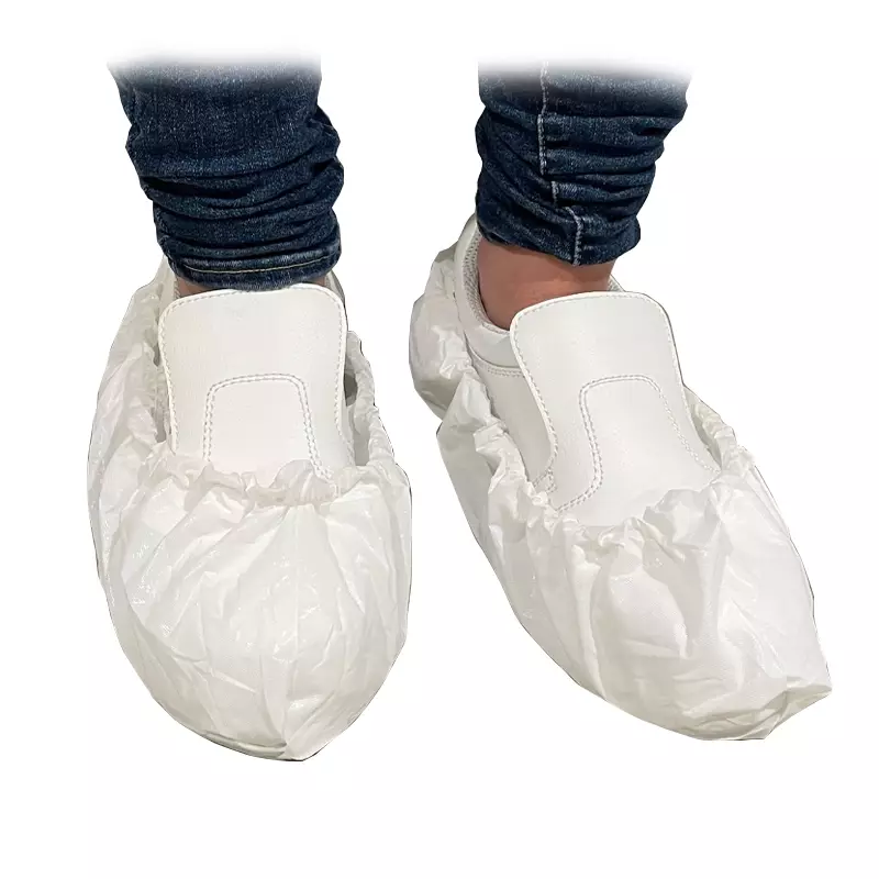 Hycare disposable overschoen met antislip zool CPE 41 x 17 cm wit