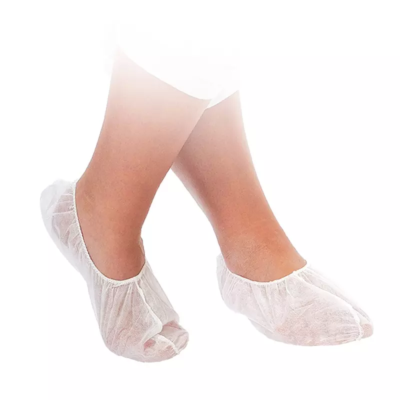 Disposable sok bowling non-woven polypropyleen one-size wit
