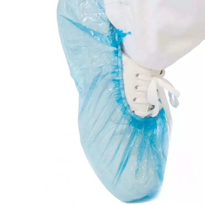 Disposable shoe cover for dispenser PE 46 cm blue