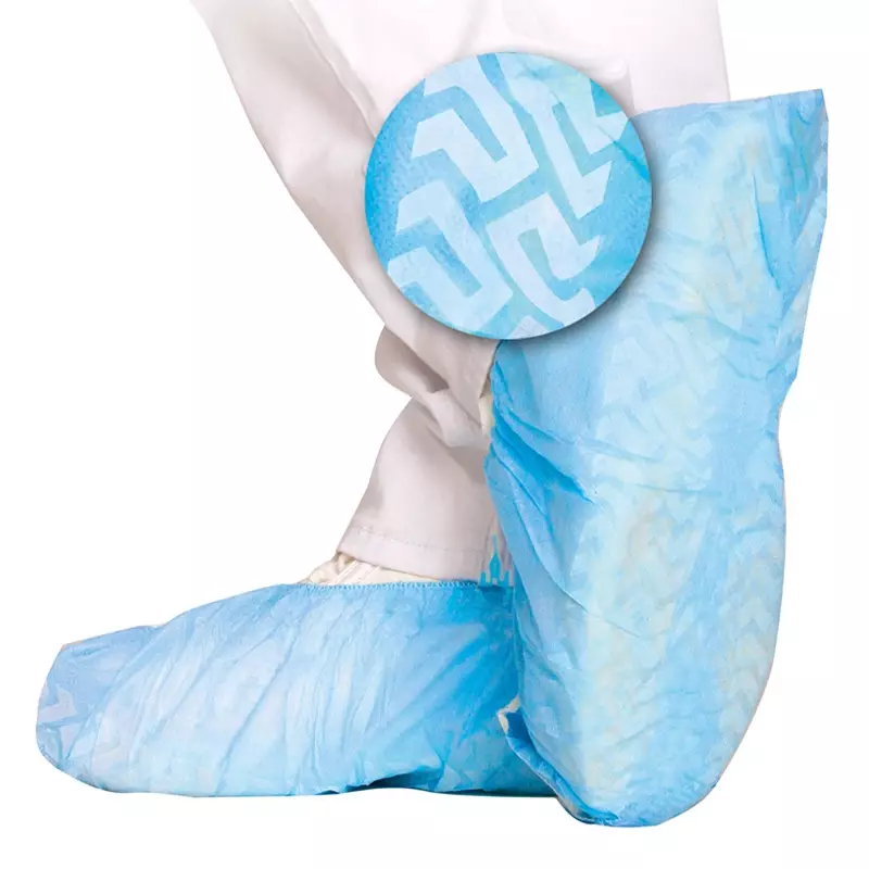 Disposable shoe cover for dispenser with non-slip sole PP 46 cm