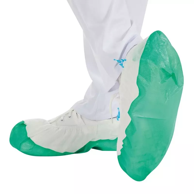 Couvre-chaussures jetable pour distributeur PP/CPE 44 cm vert
