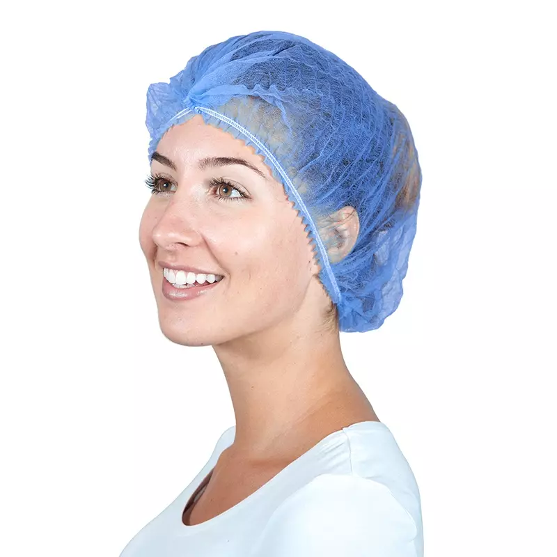 Hycare disposable haarnetjes wokkel non-woven polypropyleen donkerblauw 53 cm