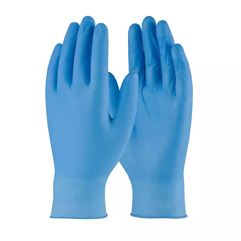 Gant jetable en latex poudré Hycare bleu taille XL