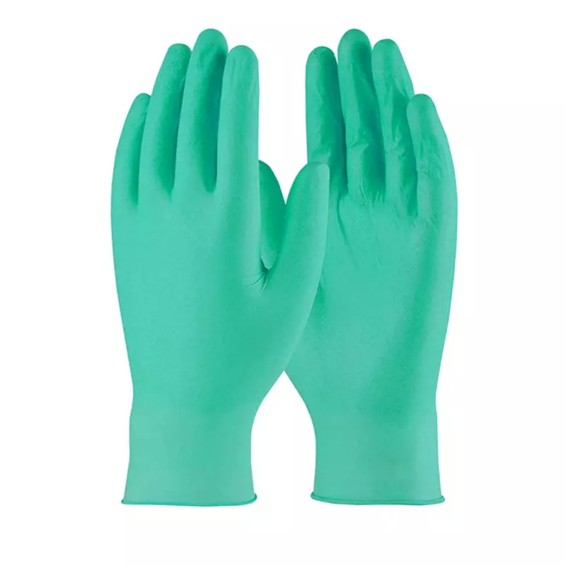 Gant jetable Hycare en nitrile non poudré, 240 mm, vert, taille S