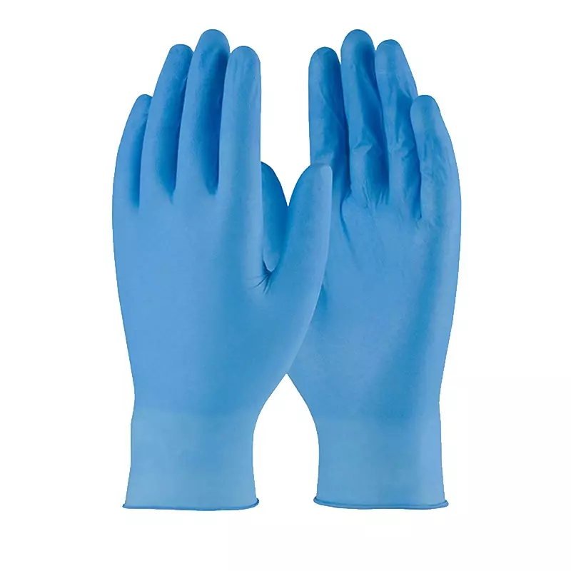 Gant jetable Hycare en nitrile non poudré, 240 mm, bleu, taille L