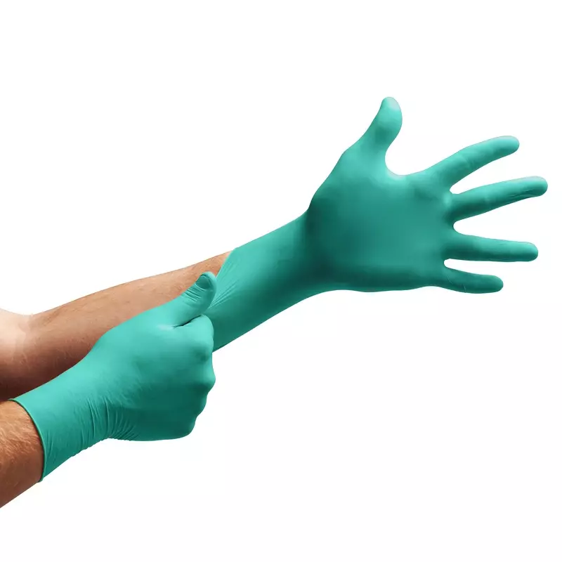 Ansell TouchNTuff 92-500 disposable chemical-resistant glove size 6.5-7