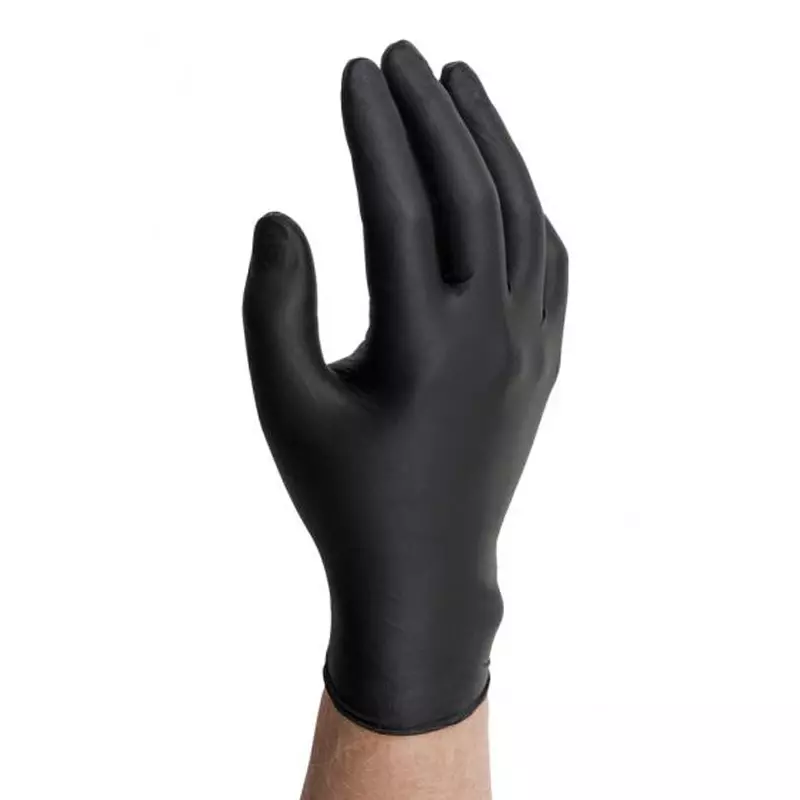 Ansell Microflex 93-852 black nitrile glove size 8.5-9