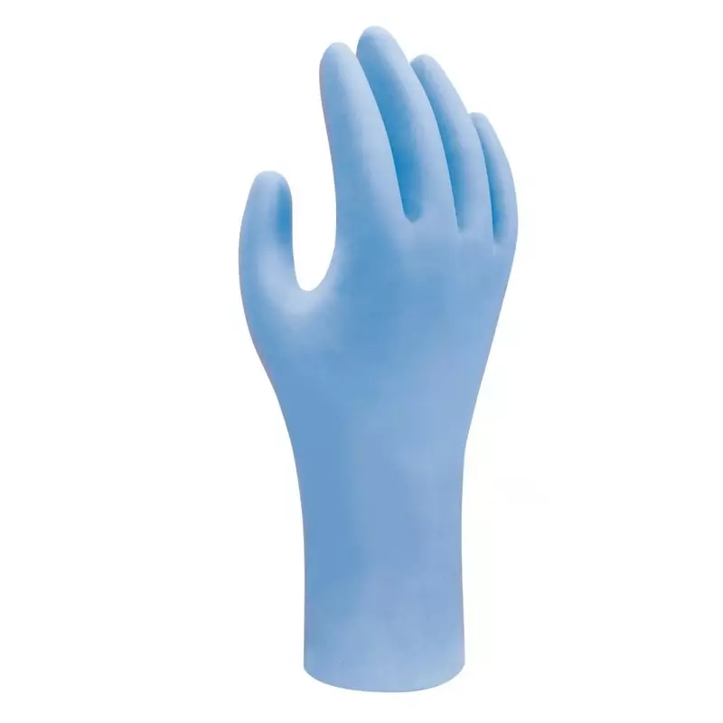 Showa 7502PF EBT nitrile disposable glove chemical resistant size 7/S