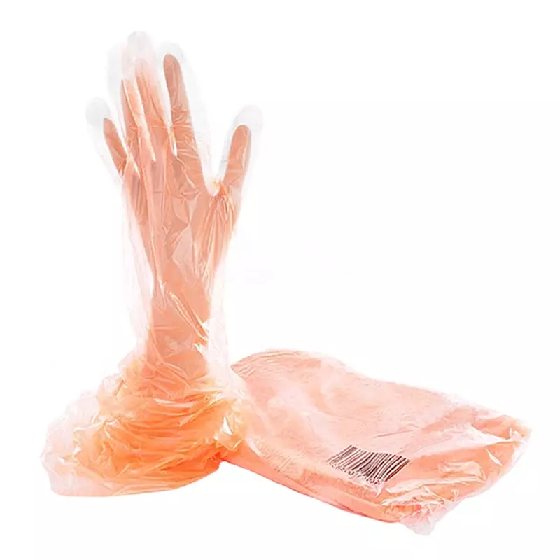 Disposable handschoen veterinaire LDPE 80 cm