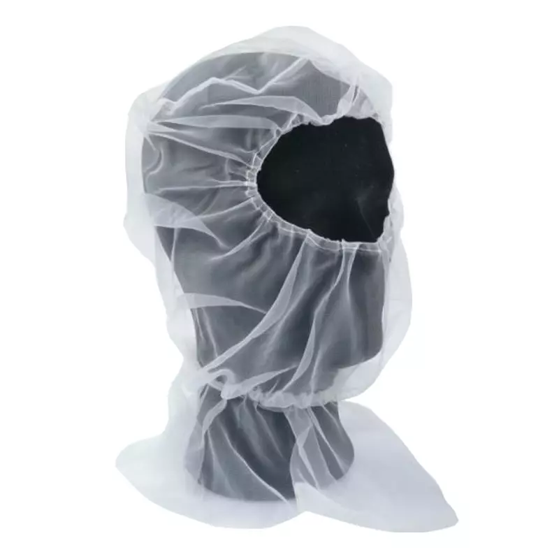 Disposable head hood nylon micro-mesh astrocap super fine mesh white