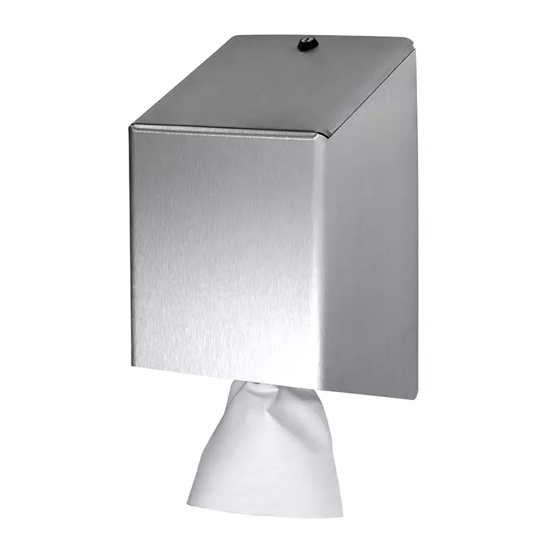 Distributeur d'essuie-mains Euro Products midi en acier inoxydable brossé mat