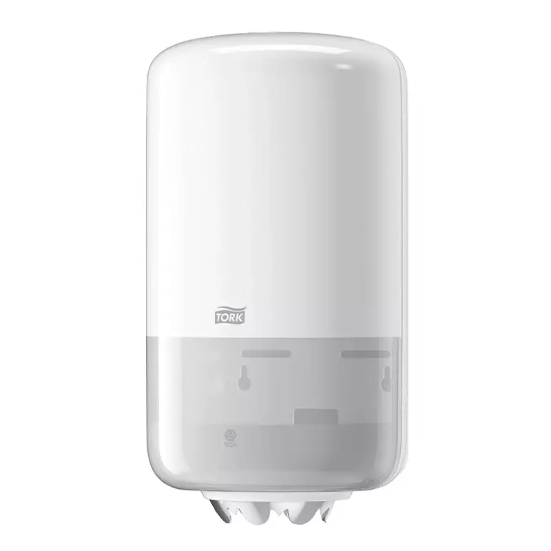 Distributeur de papier de nettoyage Tork 558000 Mini Centerfeed Elevation M1 blanc