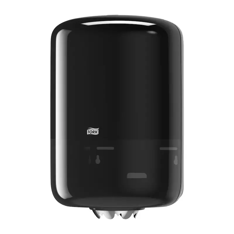 Distributeur de rouleau d'essuie-tout Tork 559008 Elevation M2, format moyen, noir