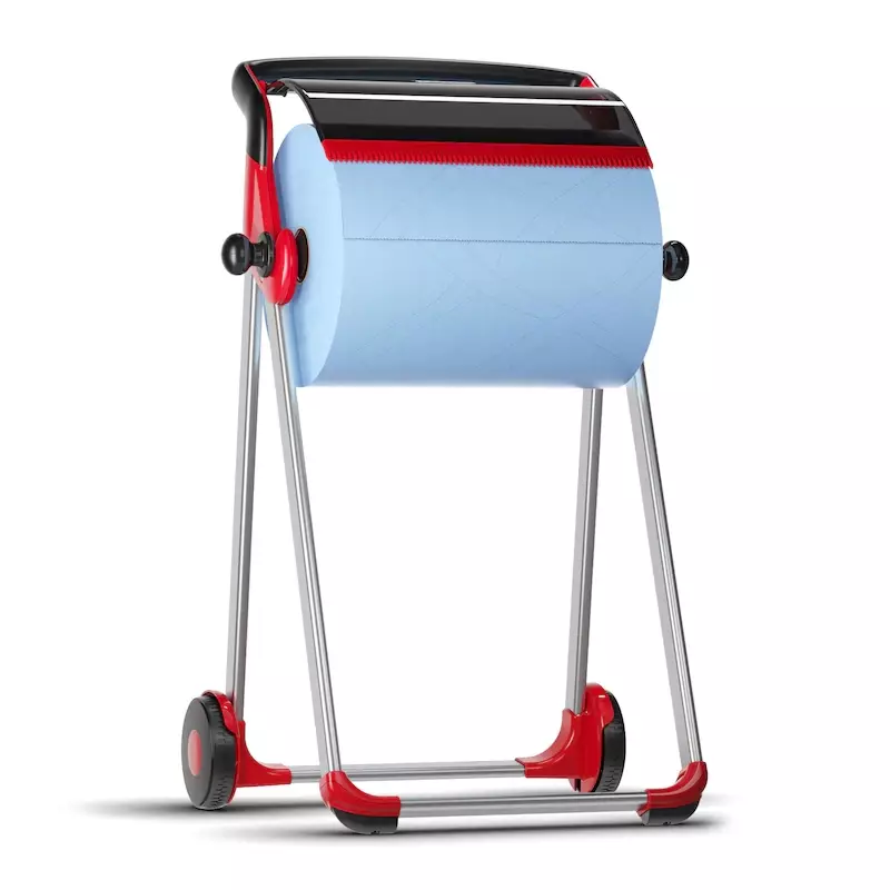 Tork 652000 mobile floor stand cleaning roll dispenser M1 white/turquoise