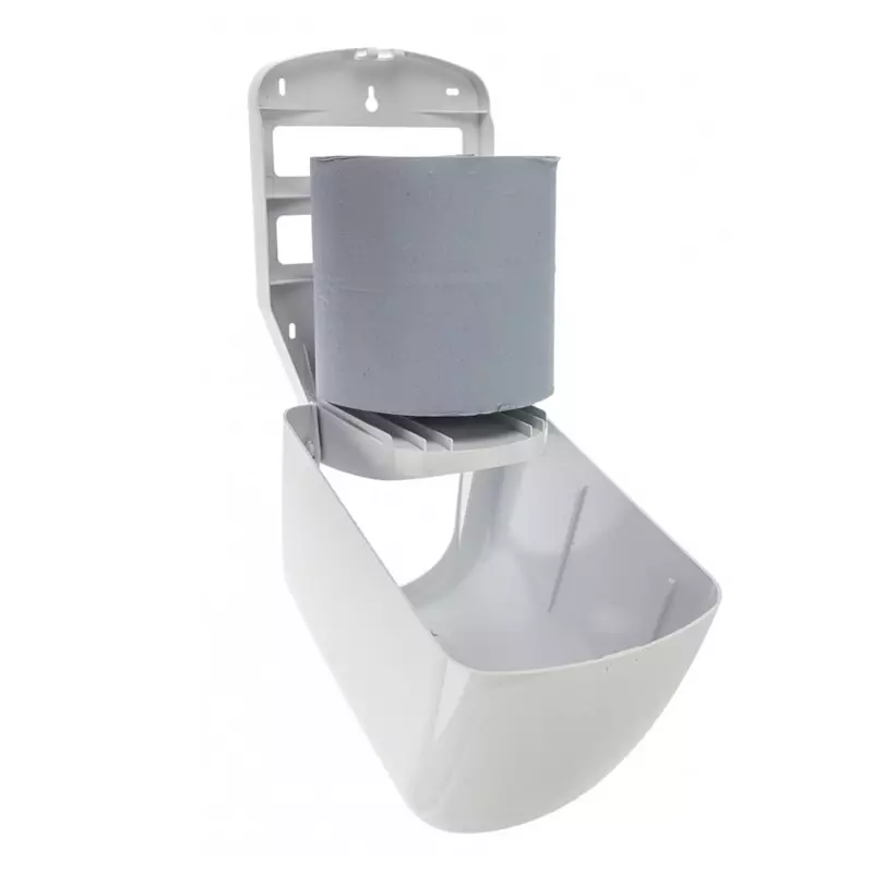Distributeur de rouleau de nettoyage PlastiQline PQ20MidiC blanc moyen