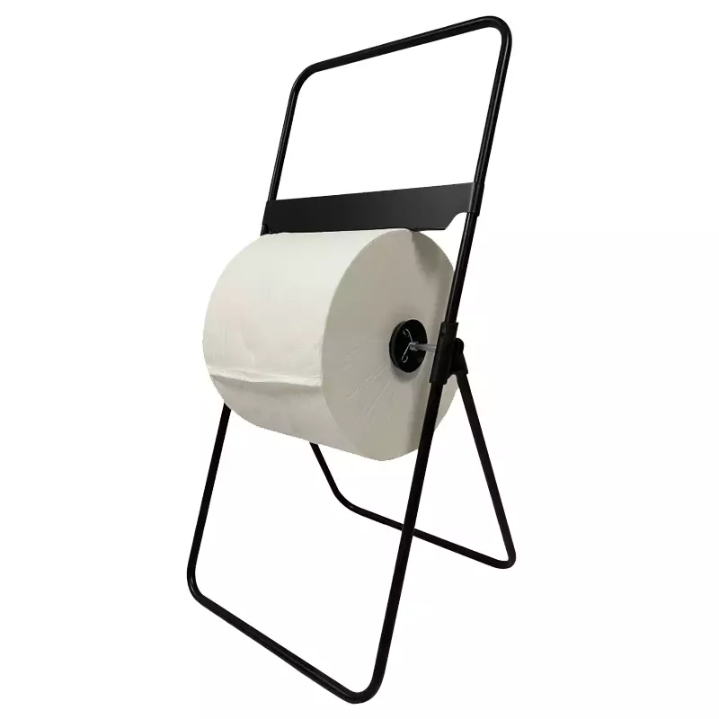 Euro Products paper towel dispenser, floor-standing model, black