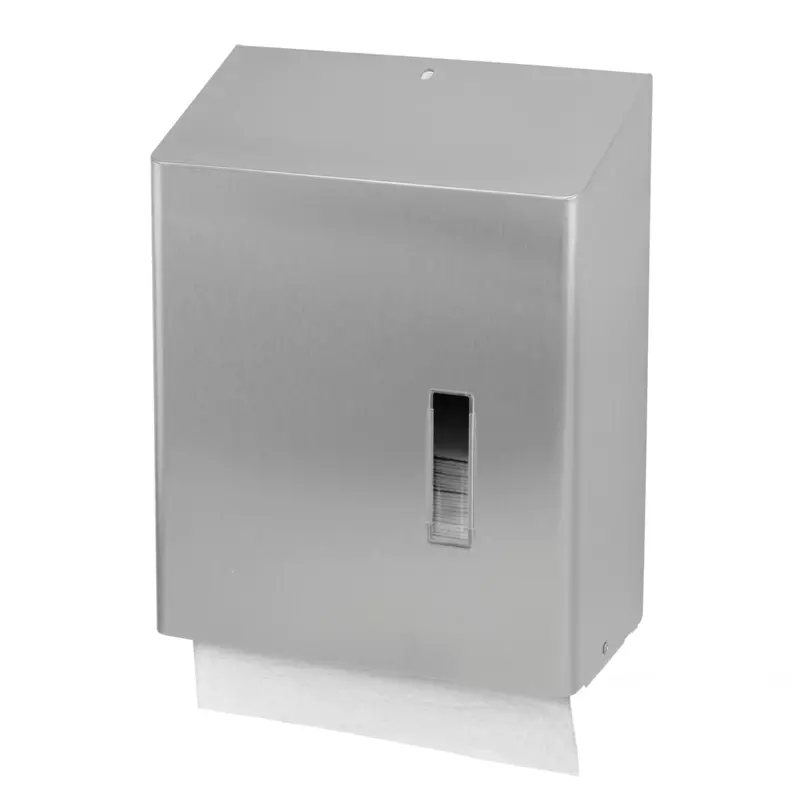 Distributeur de serviettes pliables Ophardt SanTRAL HSU 31 E ST en acier inoxydable, pliage en Z