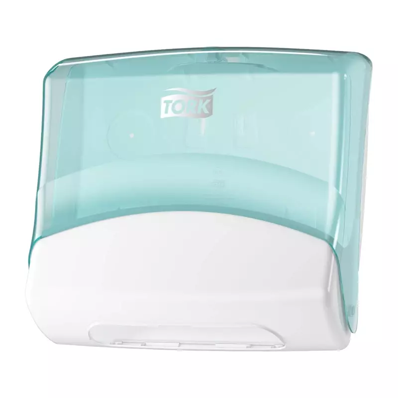 Tork Performance folded cleaning cloth dispenser W4 turquoise/white