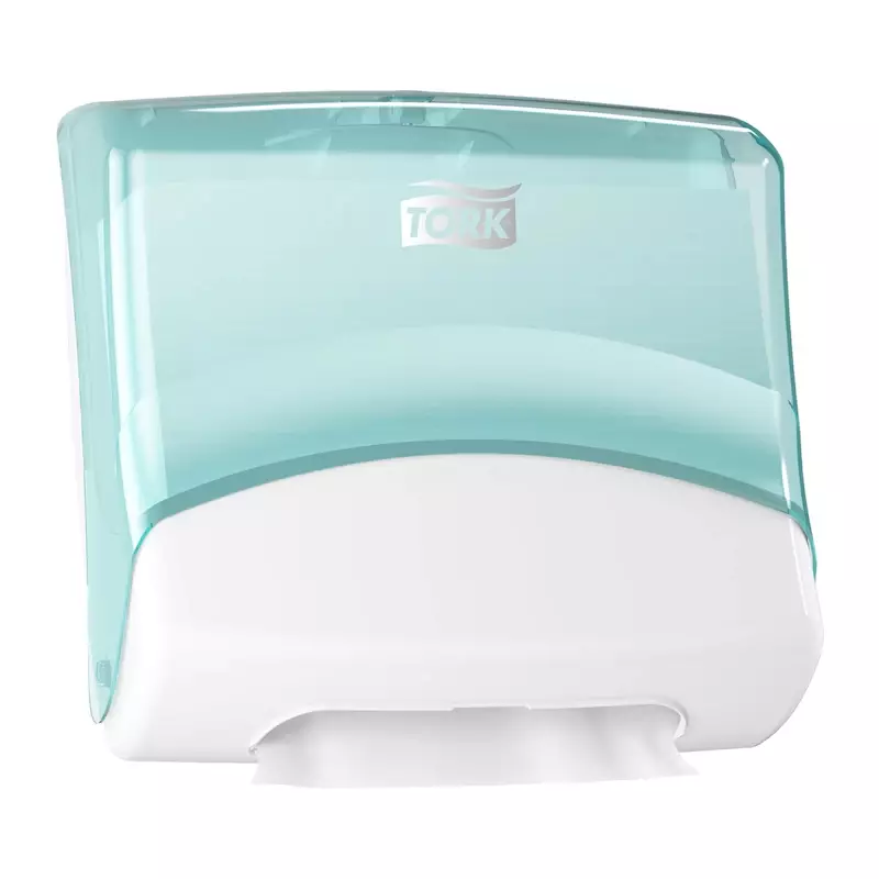 Tork Performance folded cleaning cloth dispenser W4 turquoise/white