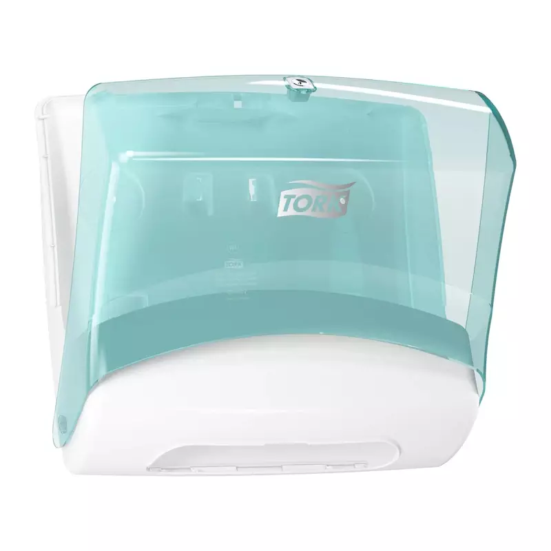 Tork Performance folded cleaning cloth dispenser W4 turquoise/white