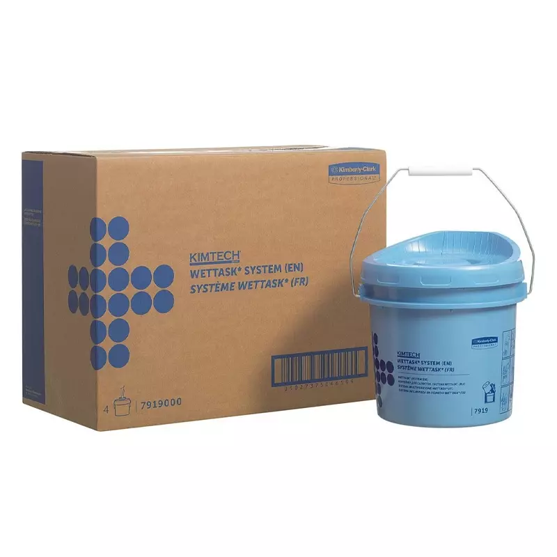 Kimberly-Clark Wettask 7919 reinigingsdoeken in emmer-dispensersysteem