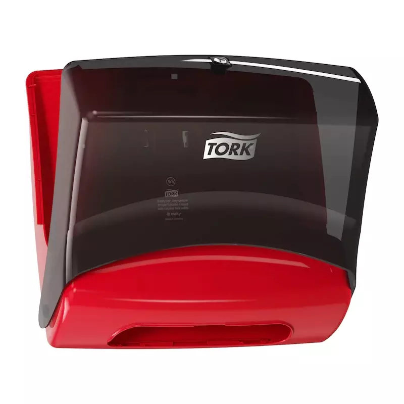 Tork Performance folded cleaning cloth dispenser W4 turquoise/white