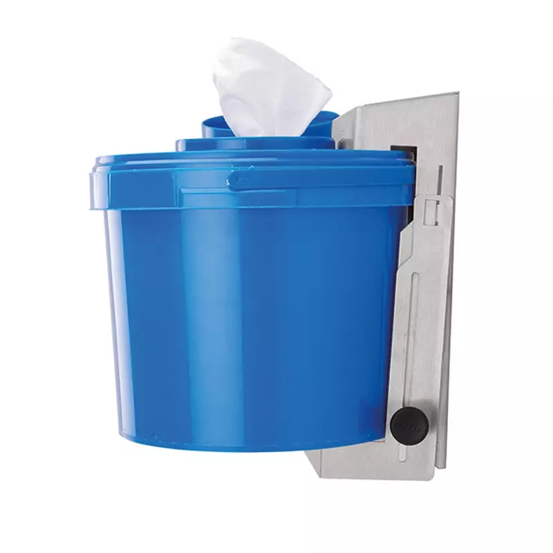 Ophardt SanTRAL FTSH 4 wall holder disinfectant wipes stainless steel