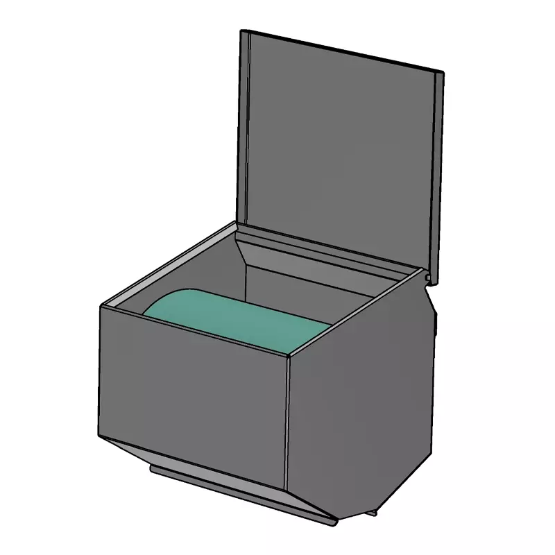 Dispenser RVS voor poetsdoekrol Blue Tex