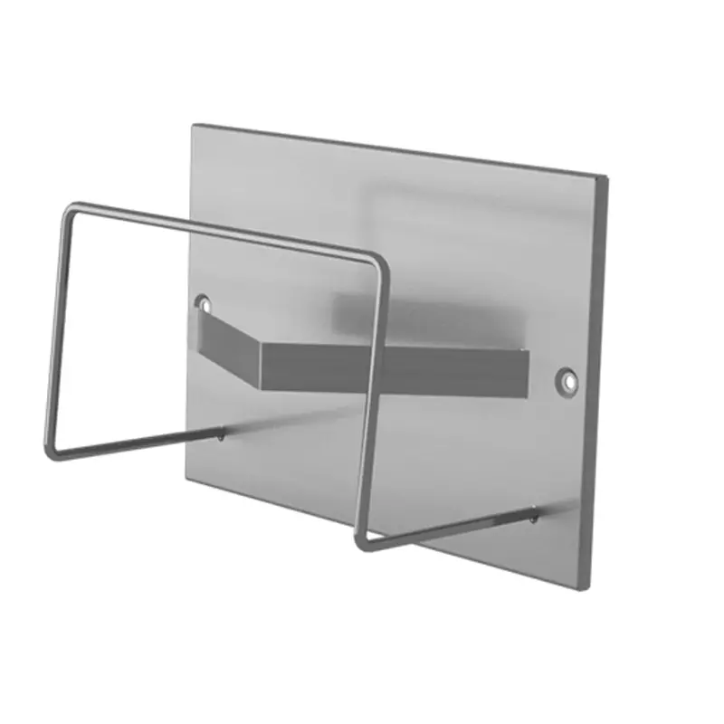 Wall plate for 1 stainless steel dispenser box ingo-man 1BF