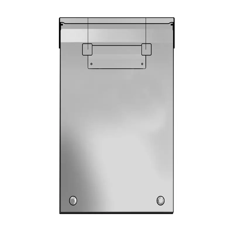 Support jerrycan inox avec trou pour jerrycan 20 litres