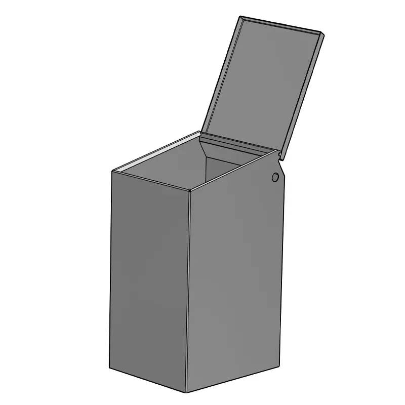 Support jerrycan inox avec trou pour jerrycan 20 litres