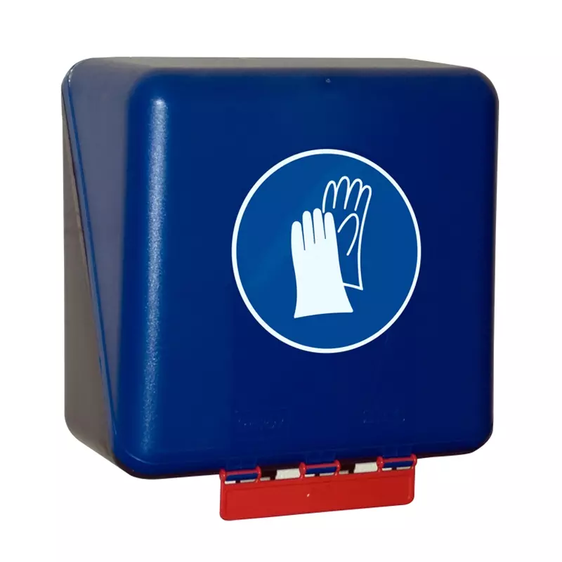 Brady glove storage box medium 236x225x125 mm blue
