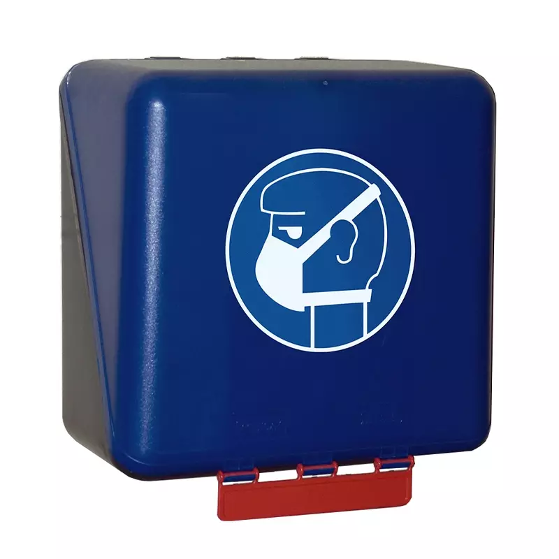 Brady opbergdoos adembescherming middelgroot 236x225x125 mm blauw