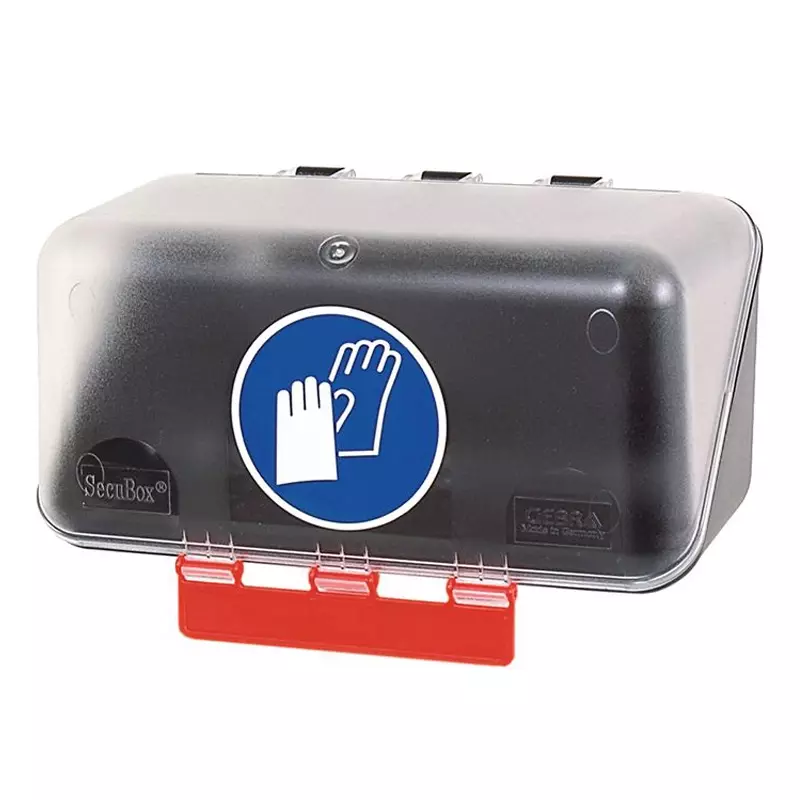 Boîte de rangement pour petits gants Brady 236 x 120 x 120 mm transparente