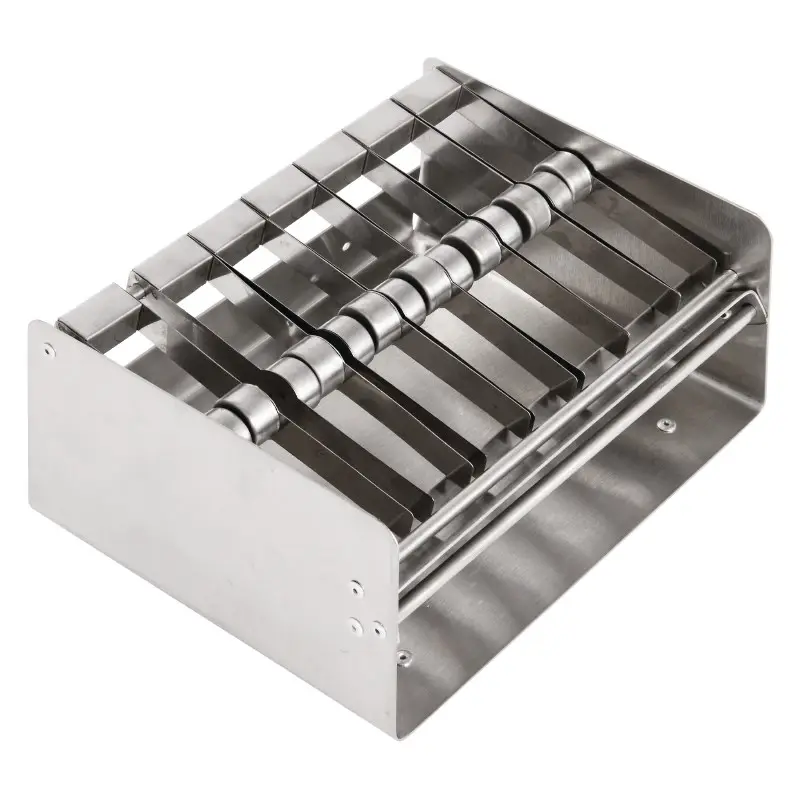 Stainless steel dispenser for weekday stickers