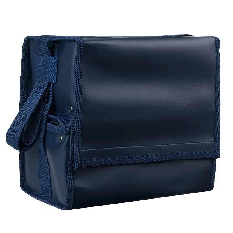 Empty blue first aid kit