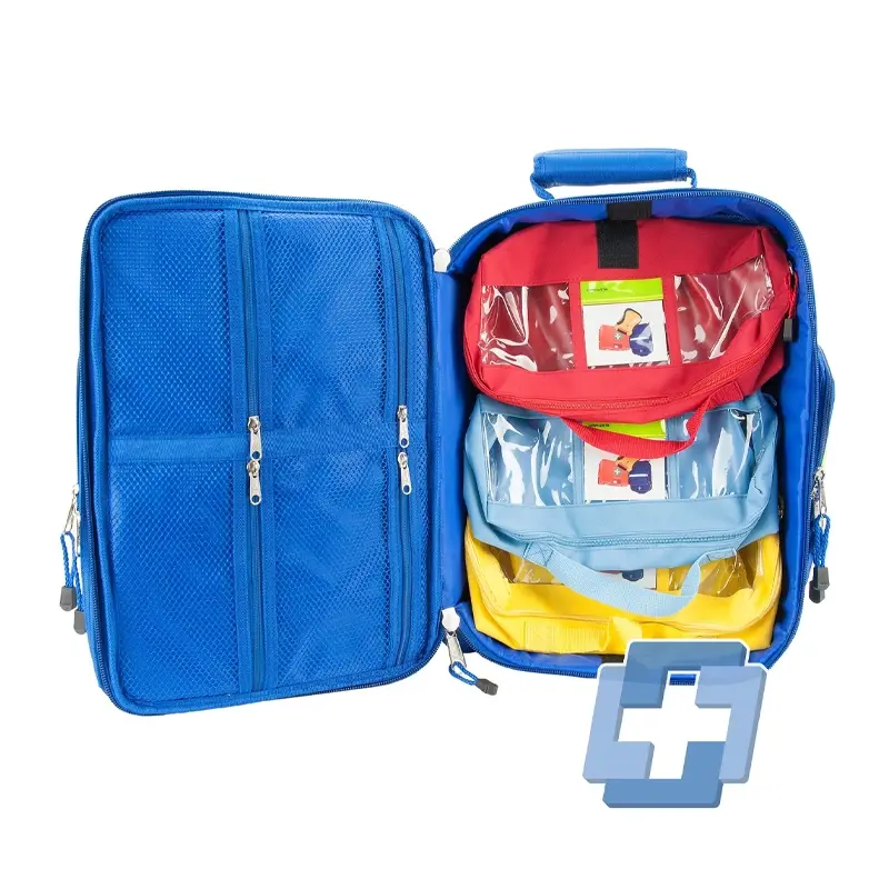 Sac à dos de premiers secours bleu vide