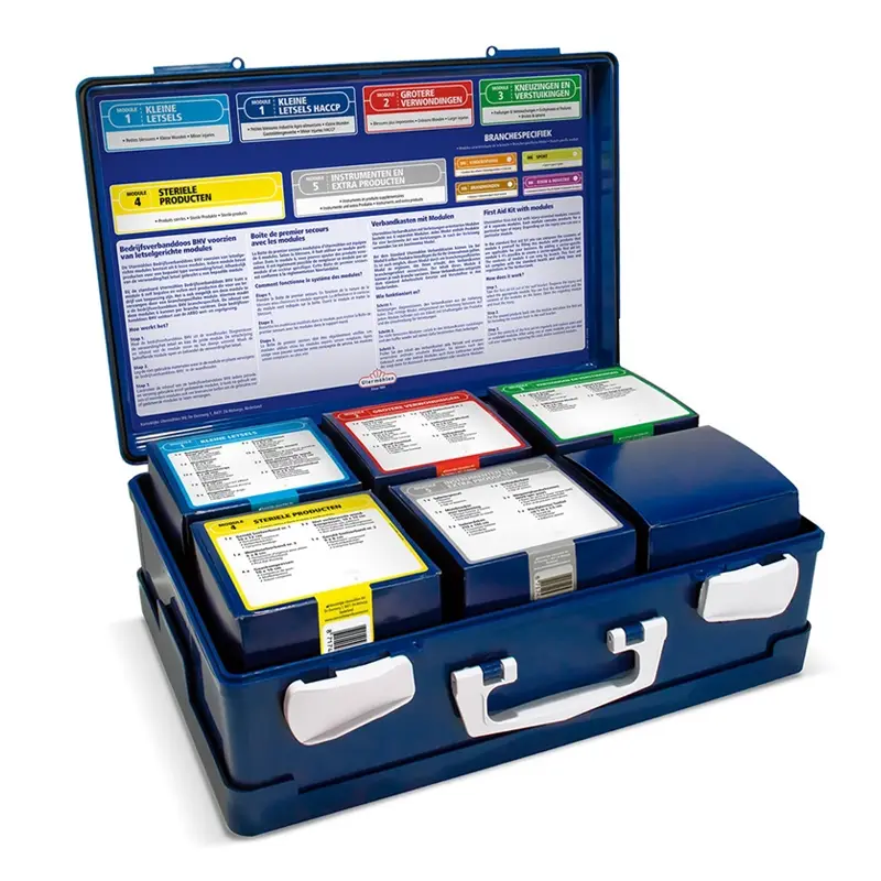 HeltiQ modular first aid kit BHV HACCP orange