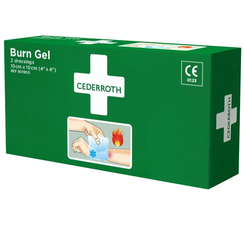 Gel compresse pour brûlures Cederroth 901900 10x10 cm
