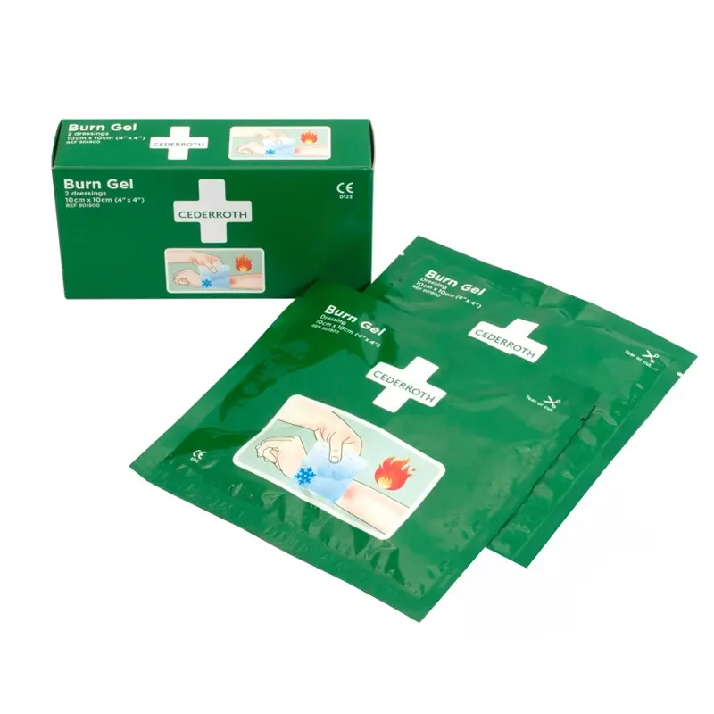 Gel compresse pour brûlures Cederroth 901900 10x10 cm