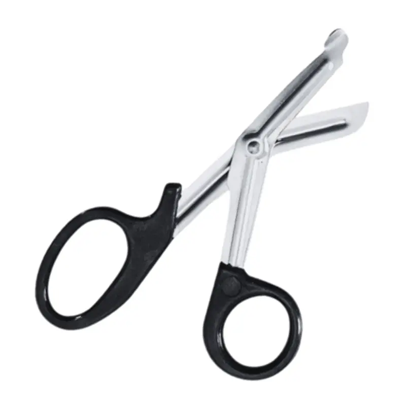 Stainless steel bandage scissors with plastic handle 19 cm