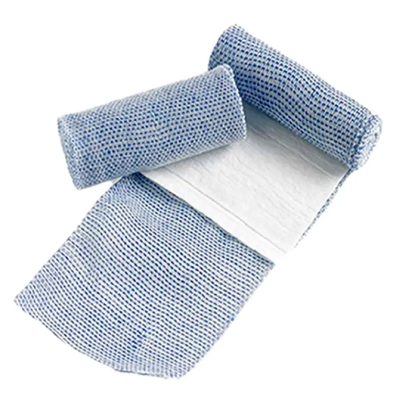 Detectaplast snelverband elastisch blauw 8x10 cm