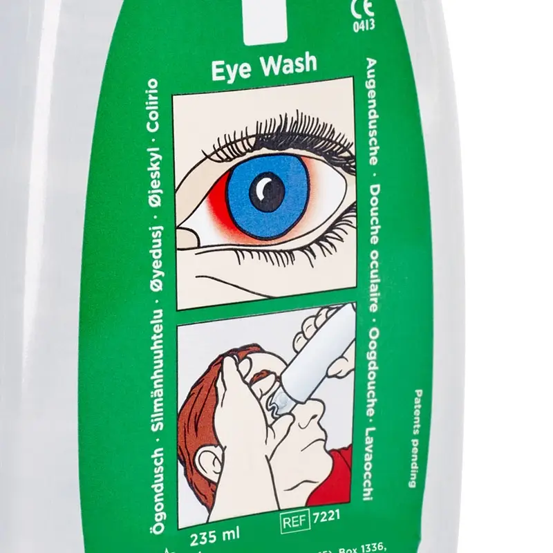 Cederroth 7221 eye wash in pocket-sized rinsing bottle sterile 235 ml