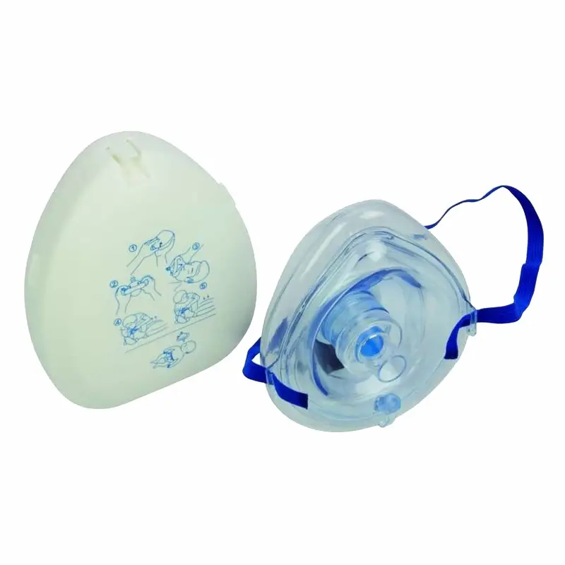 Breathing mask in storage box