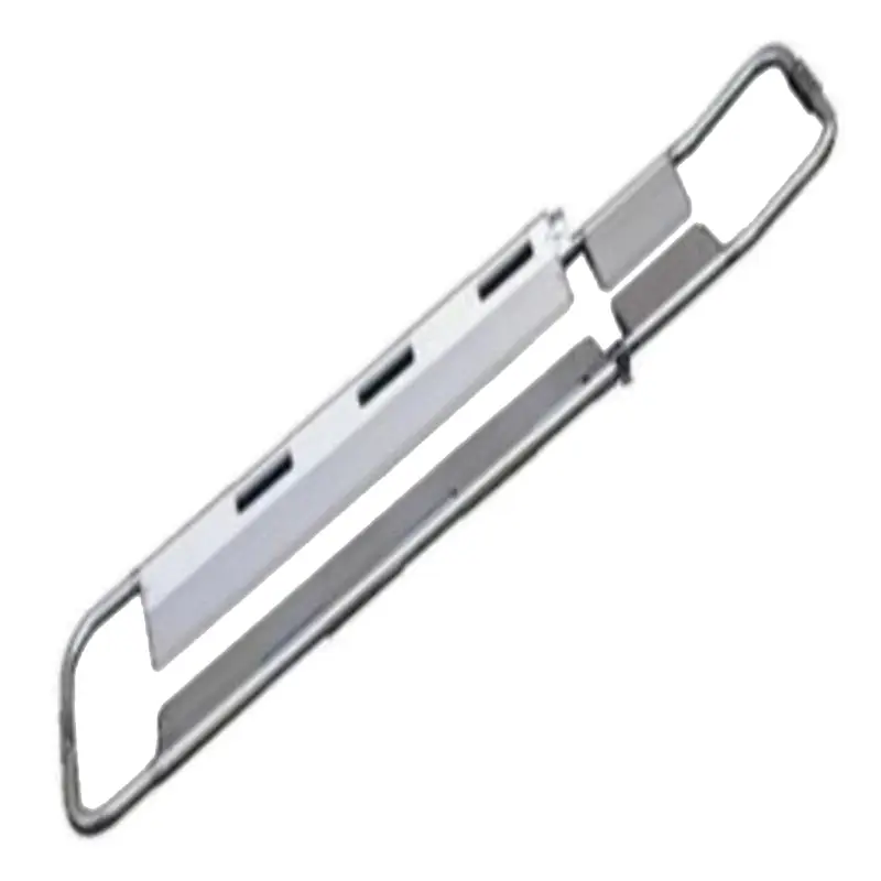 Aluminum shovel stretcher with stretcher straps 200x43x7 cm