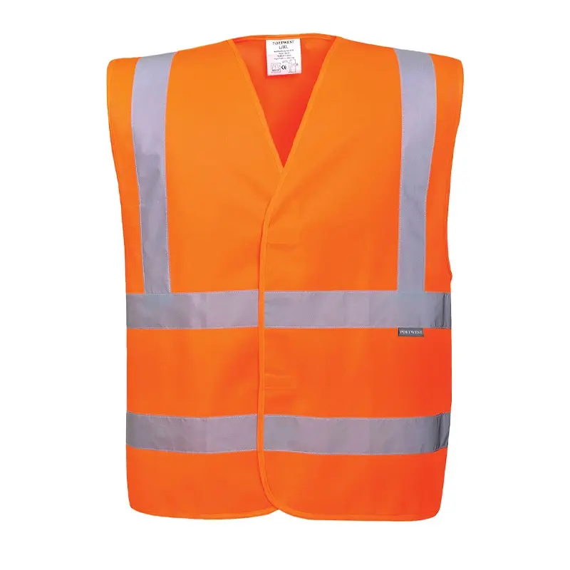 Portwest C470 Two Band and Brace Vest Hi-Vis fluorescent orange safety vest size 2XL/3XL