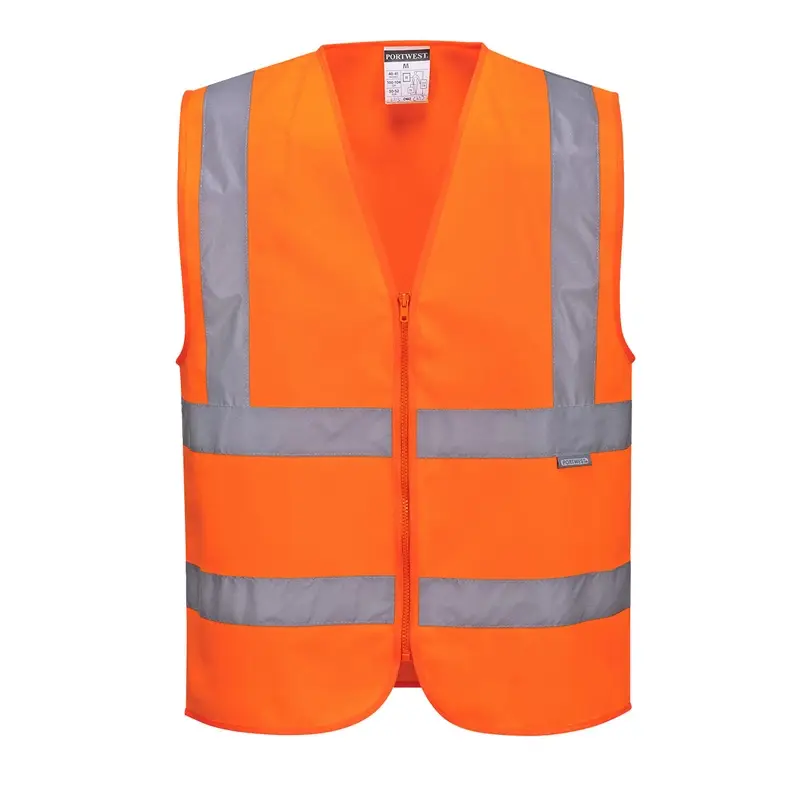 Gilet de sécurité Portwest C375, orange fluorescent haute visibilité, taille L